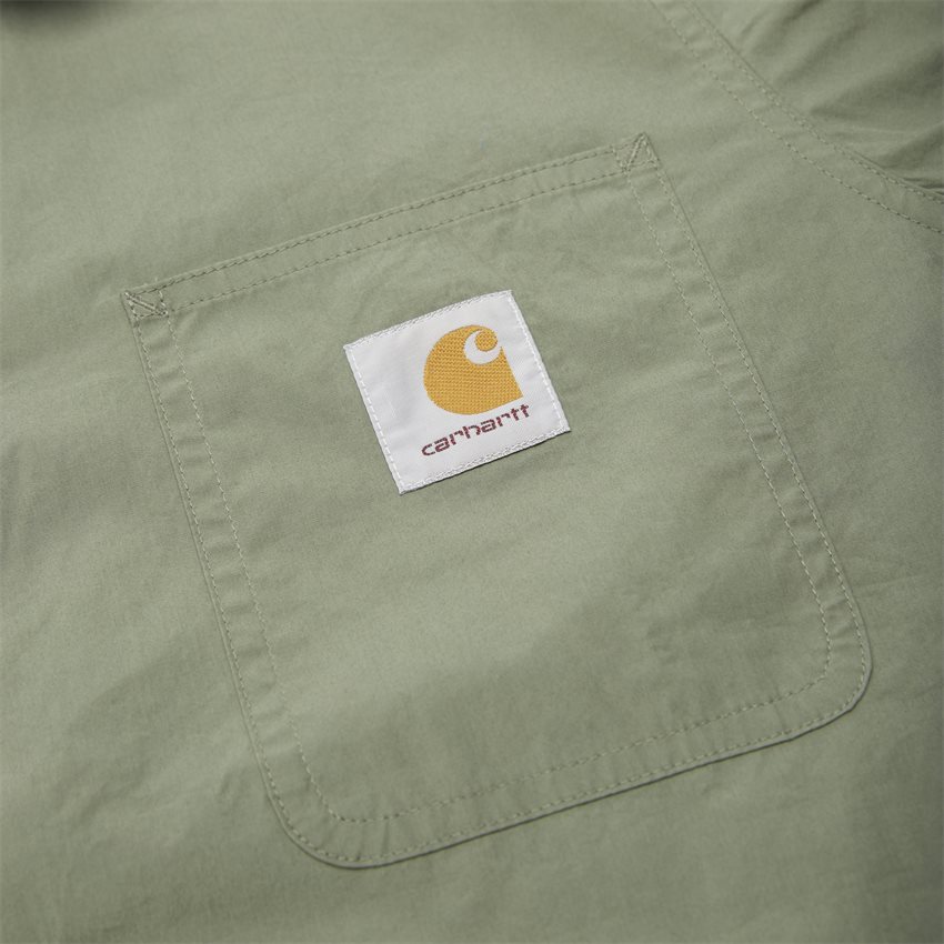Carhartt WIP Shirts S/S CREEK SHIRT I028804 DOLLAR GREEN